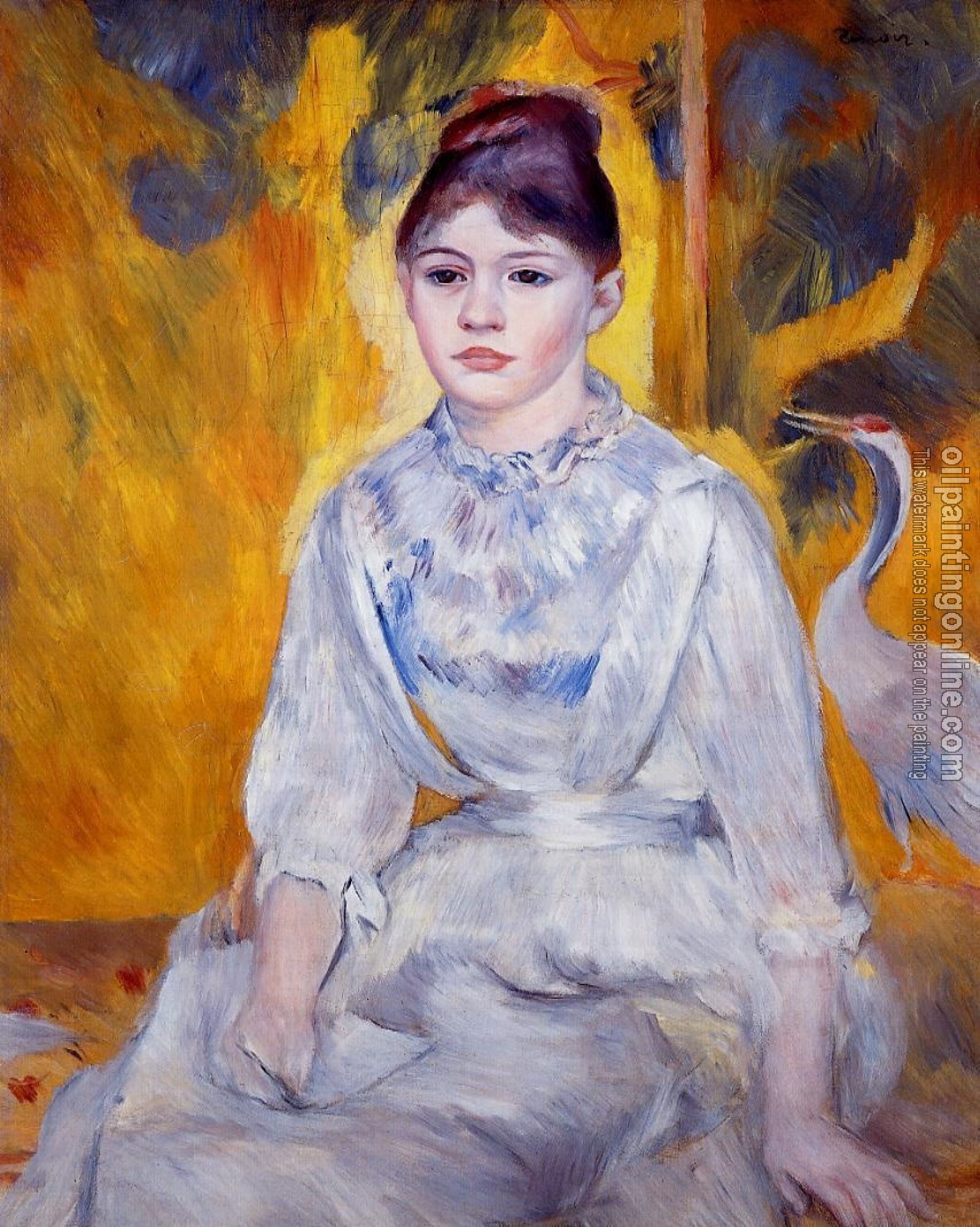 Renoir, Pierre Auguste - Young Woman with Crane